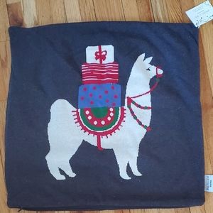 Llama xmas pillow case cover